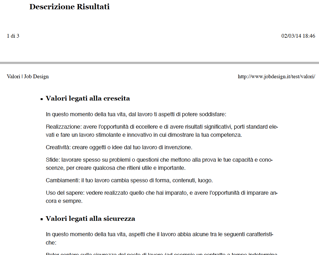 Valori Job Design